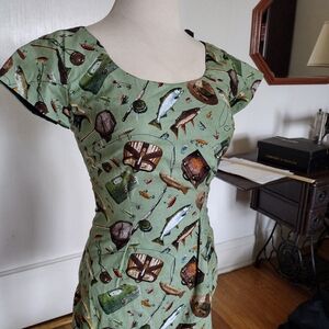 Vintage Handmade Fishing Dress